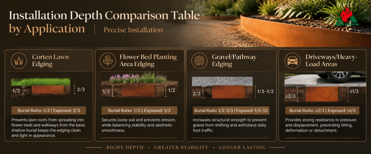 Corten Lawn Edging